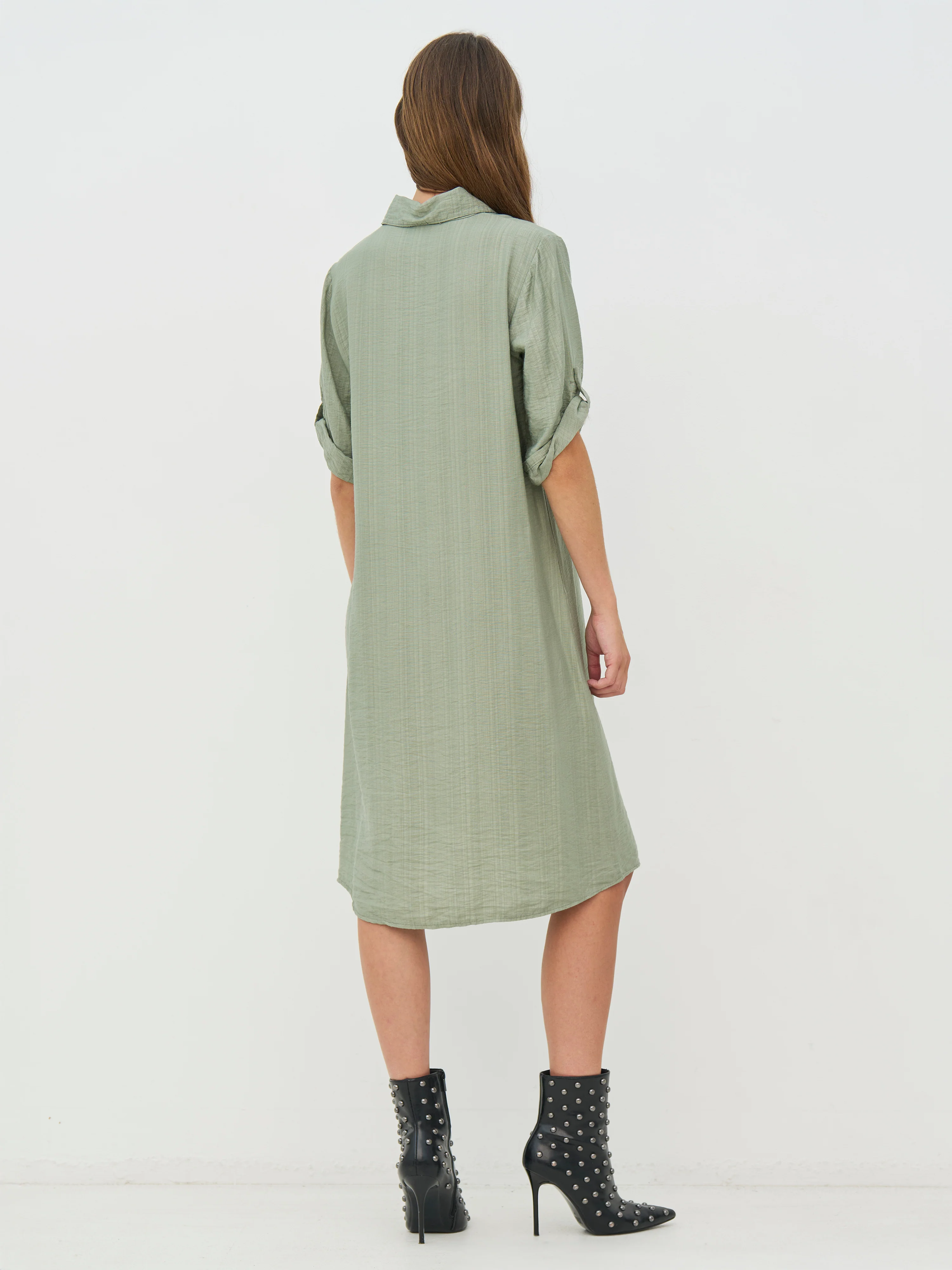 CAITLIN Tunic dress - Army - Image 6