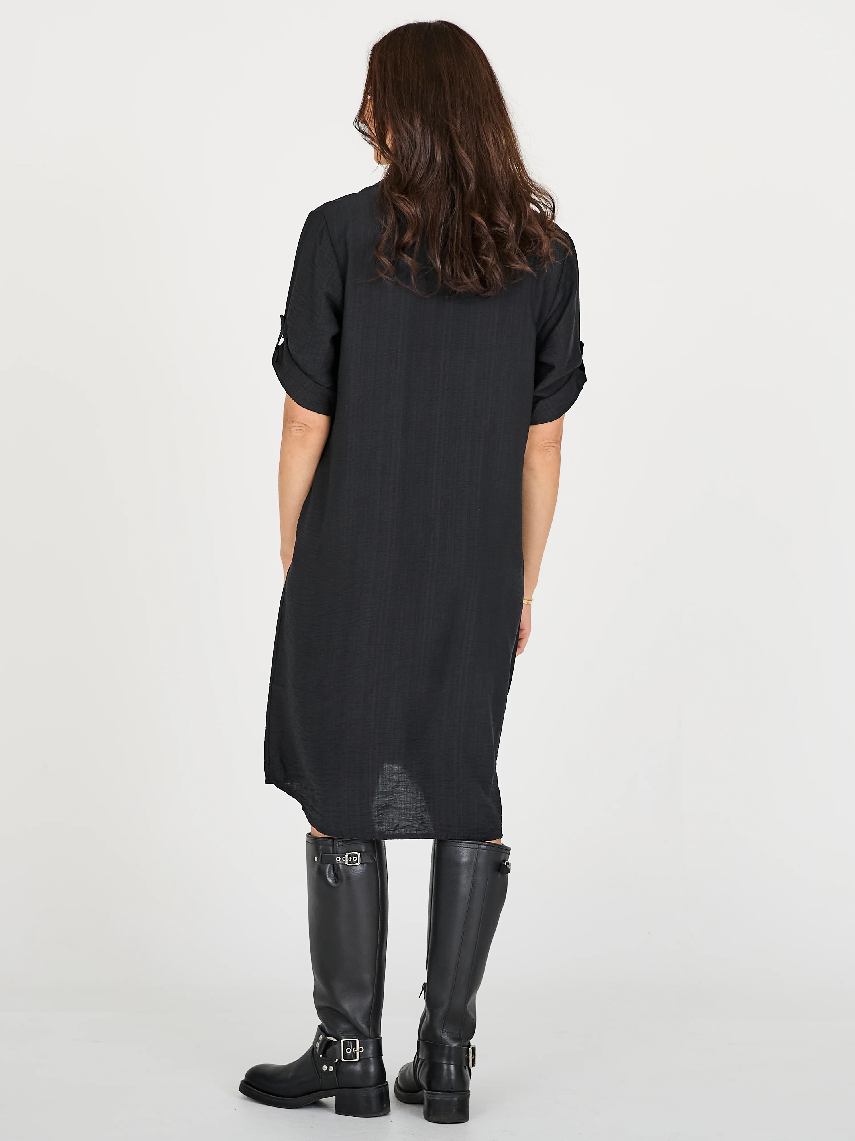 CAITLIN Tunic dress - Black - Image 3