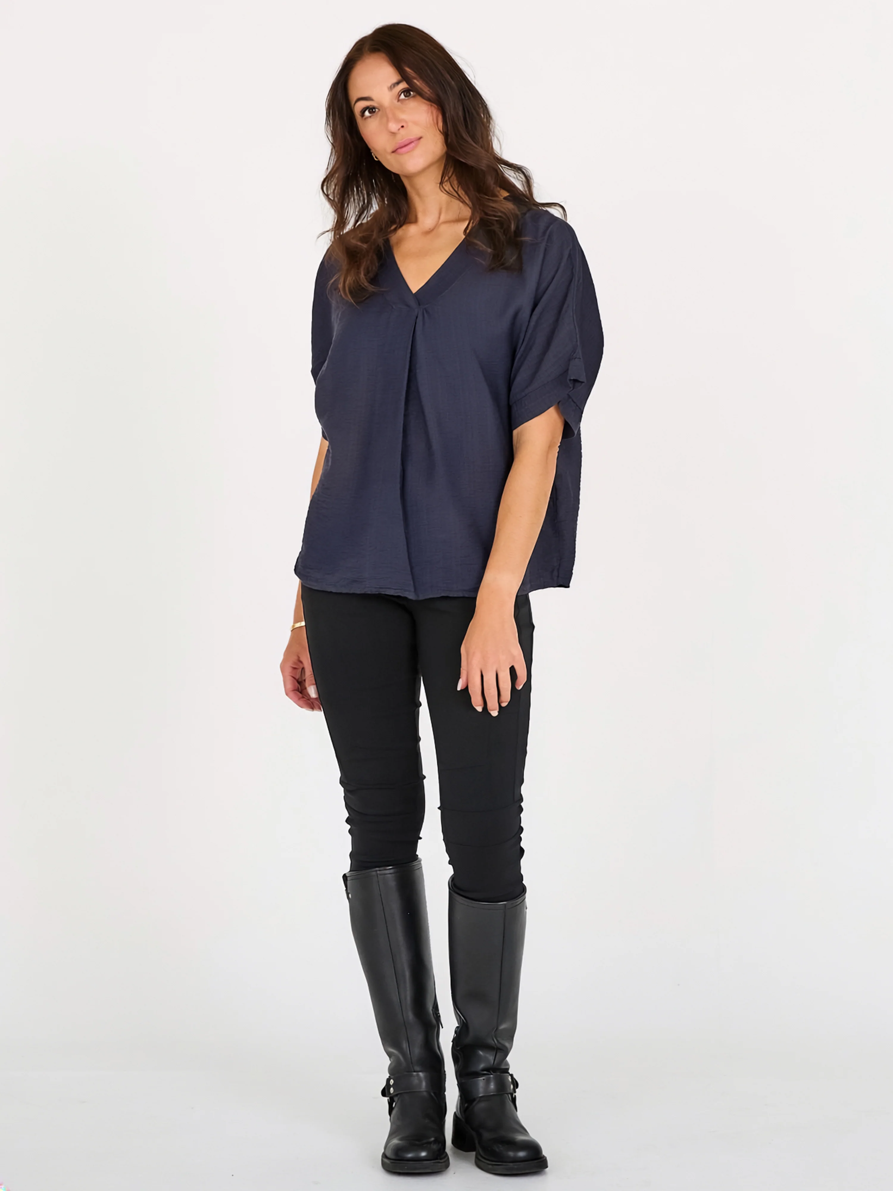 CINDA blouse - Navy - Image 3