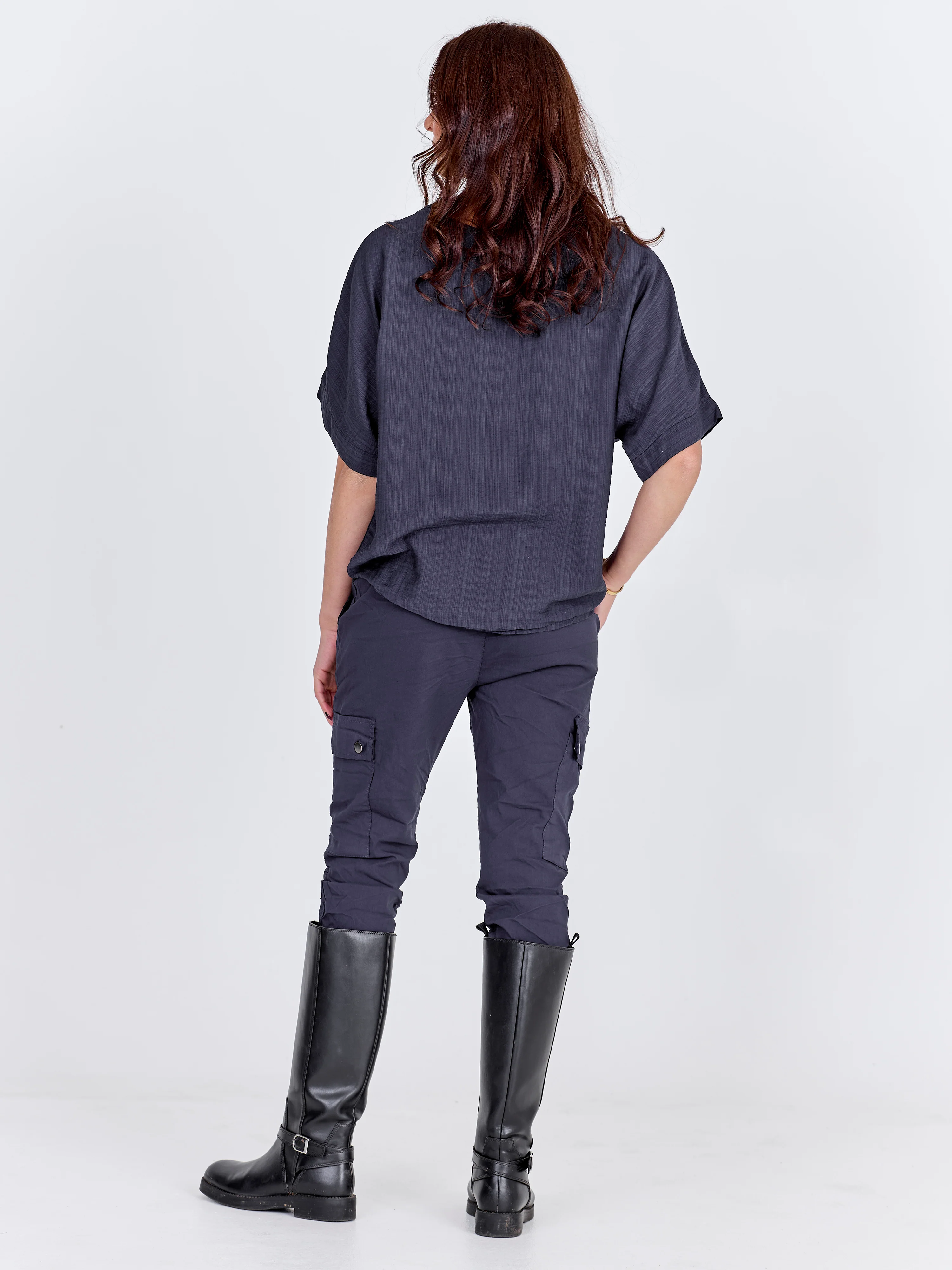 CINDA blouse - Navy - Image 4