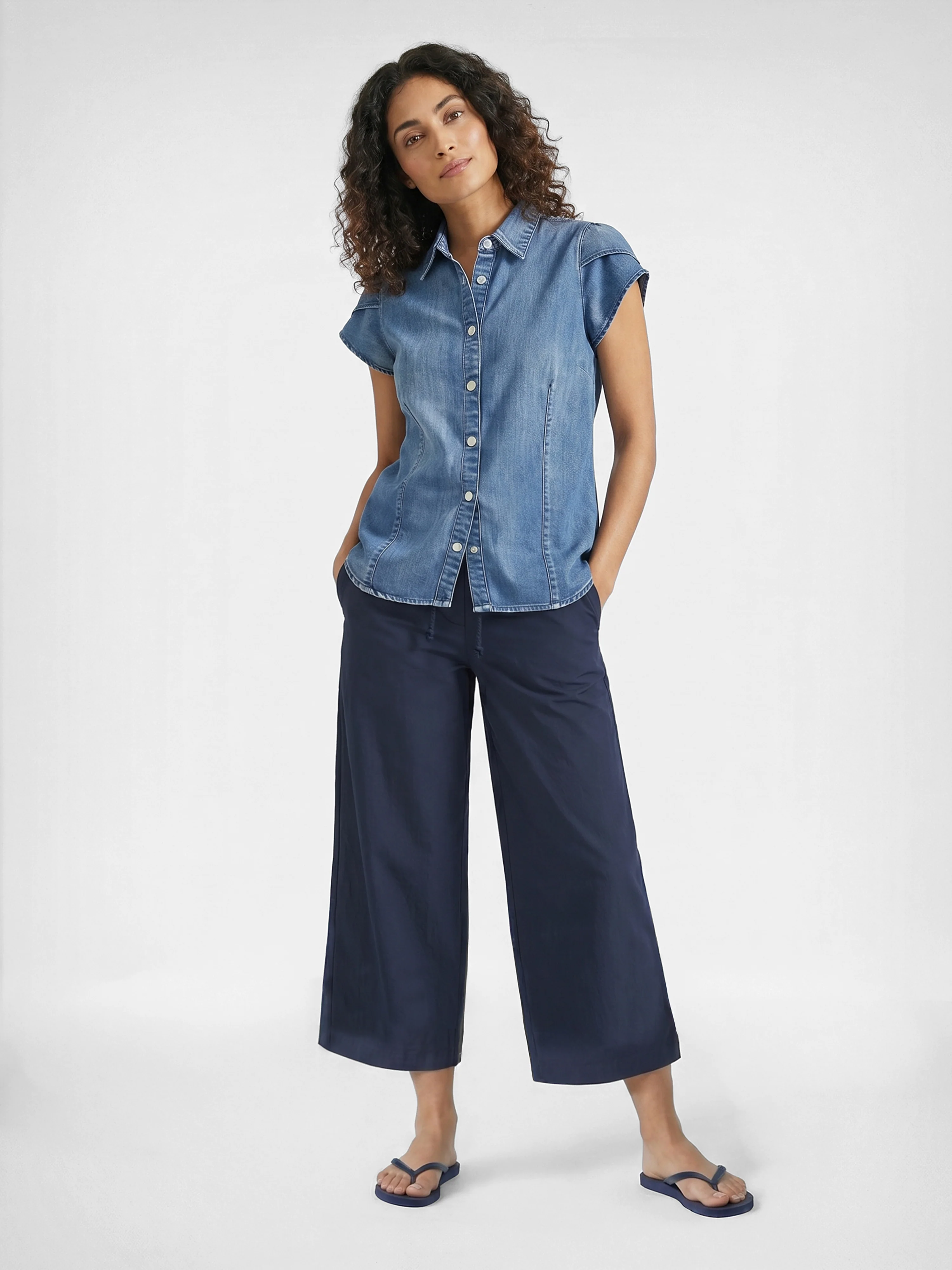 Ziga Culotte Trousers - Navy - Image 2