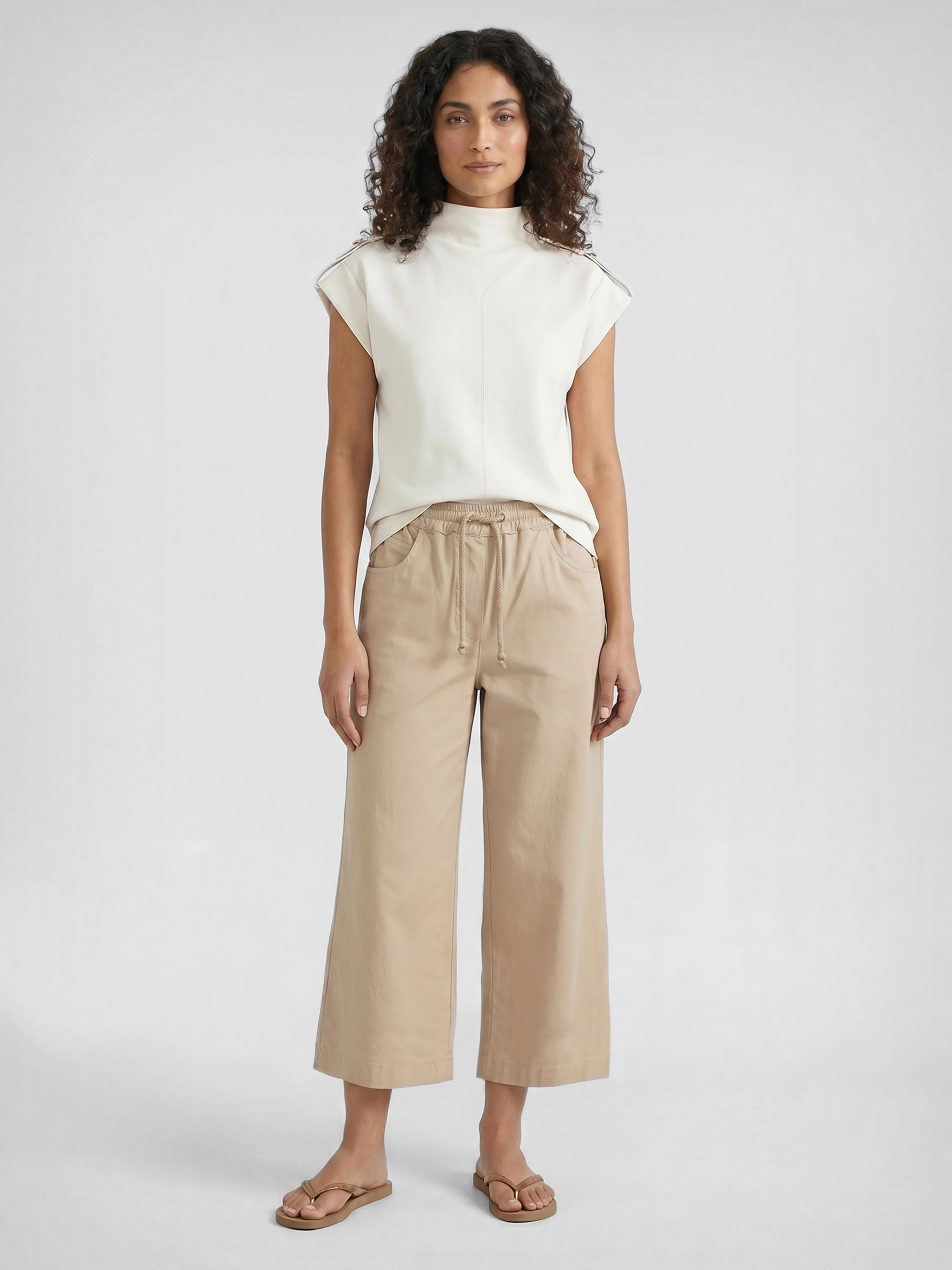 Ziga Culotte Trousers - Seasand - Image 2