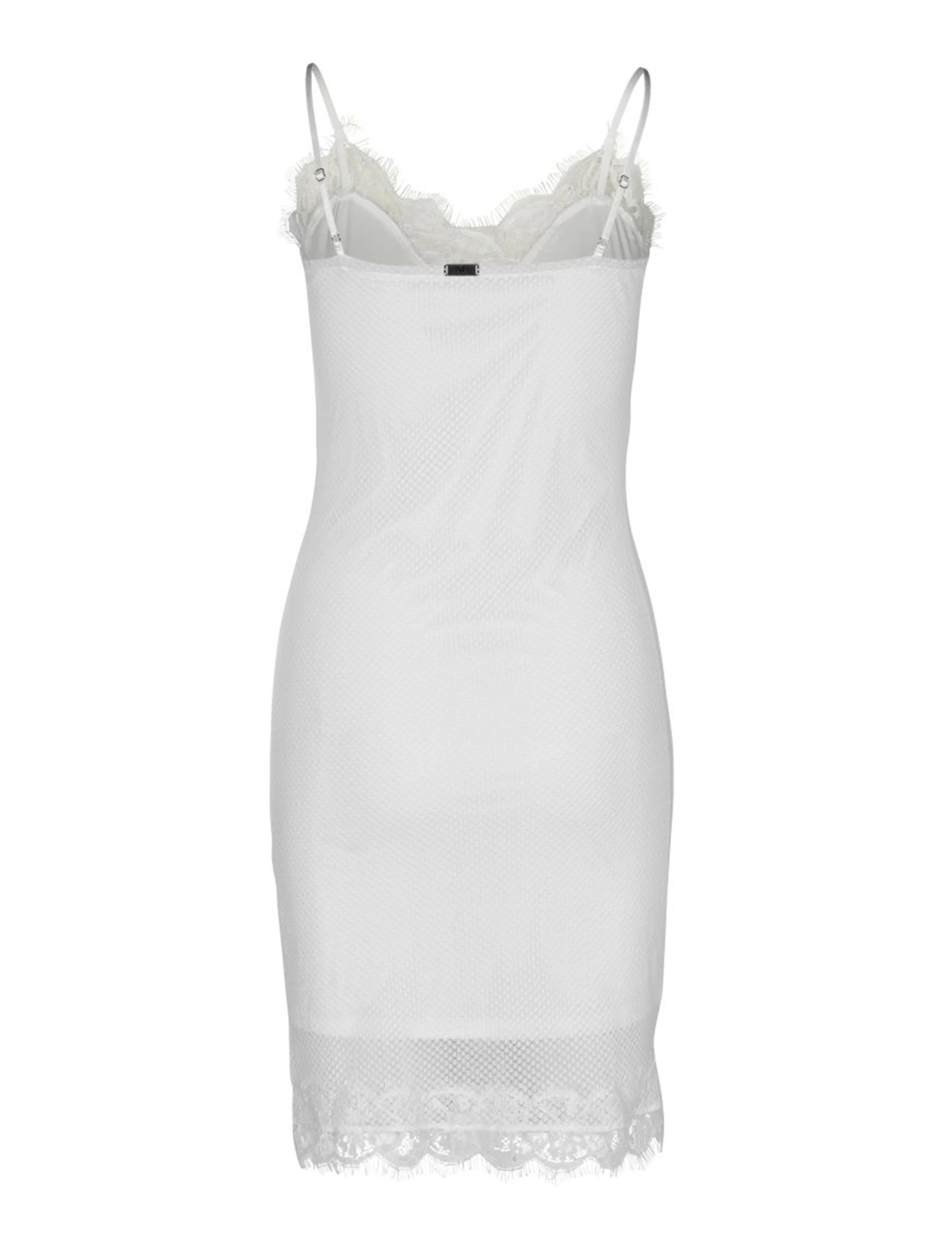 KAYA feminine lace dress - Creme - Image 4