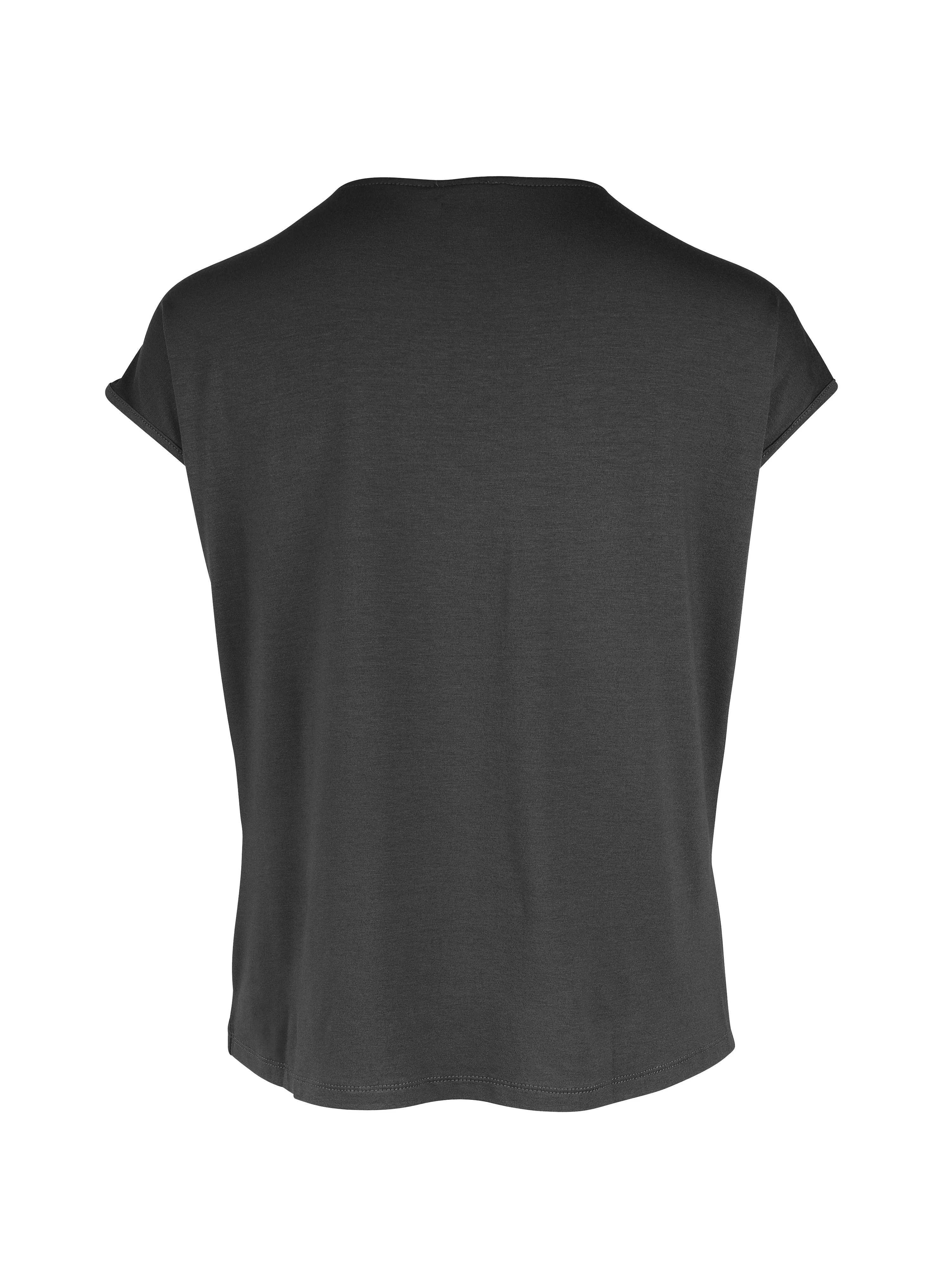 YASMI v-neck t-shirt - Black - Image 4