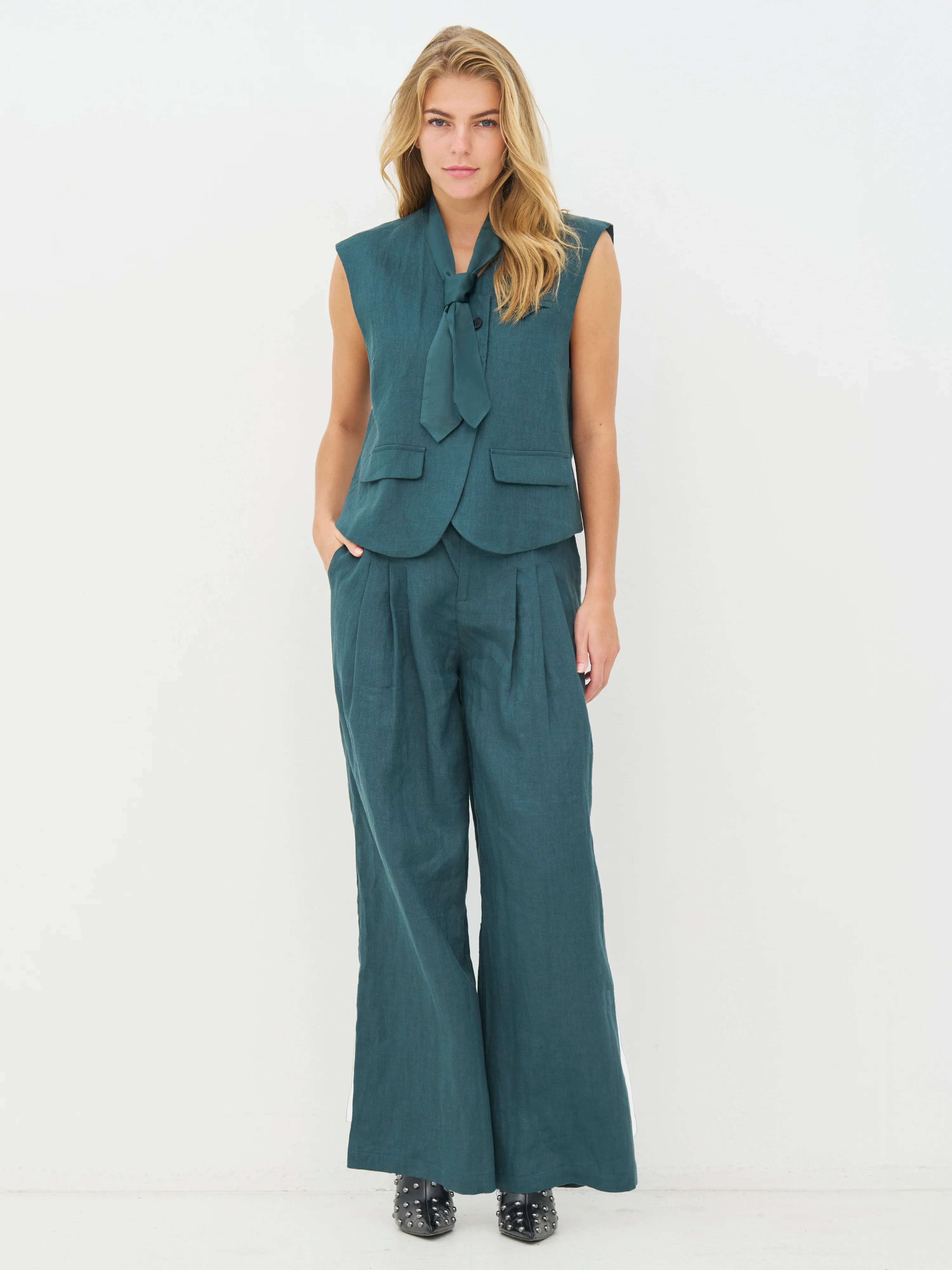 CAMILA Vest - Petrol - Image 3