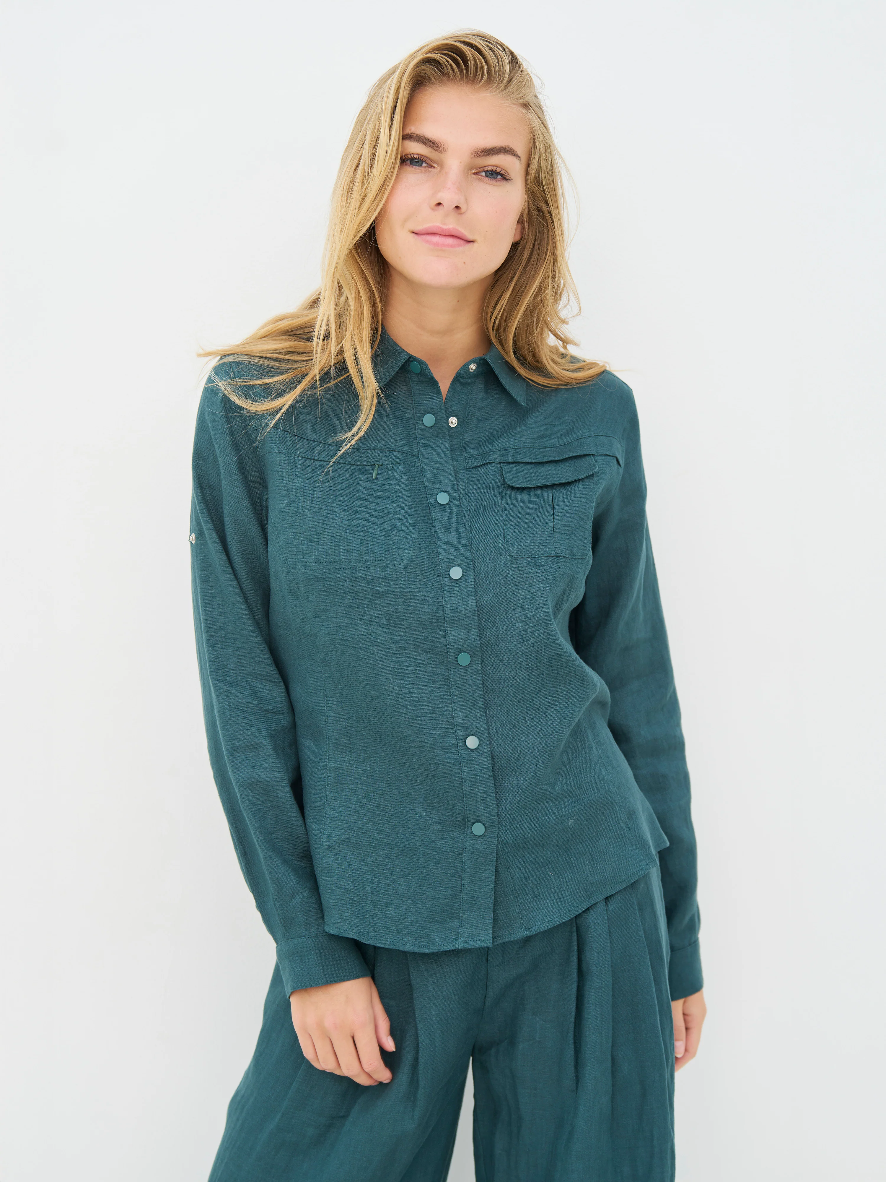 CAMILA Shirt - Petrol - Image 2