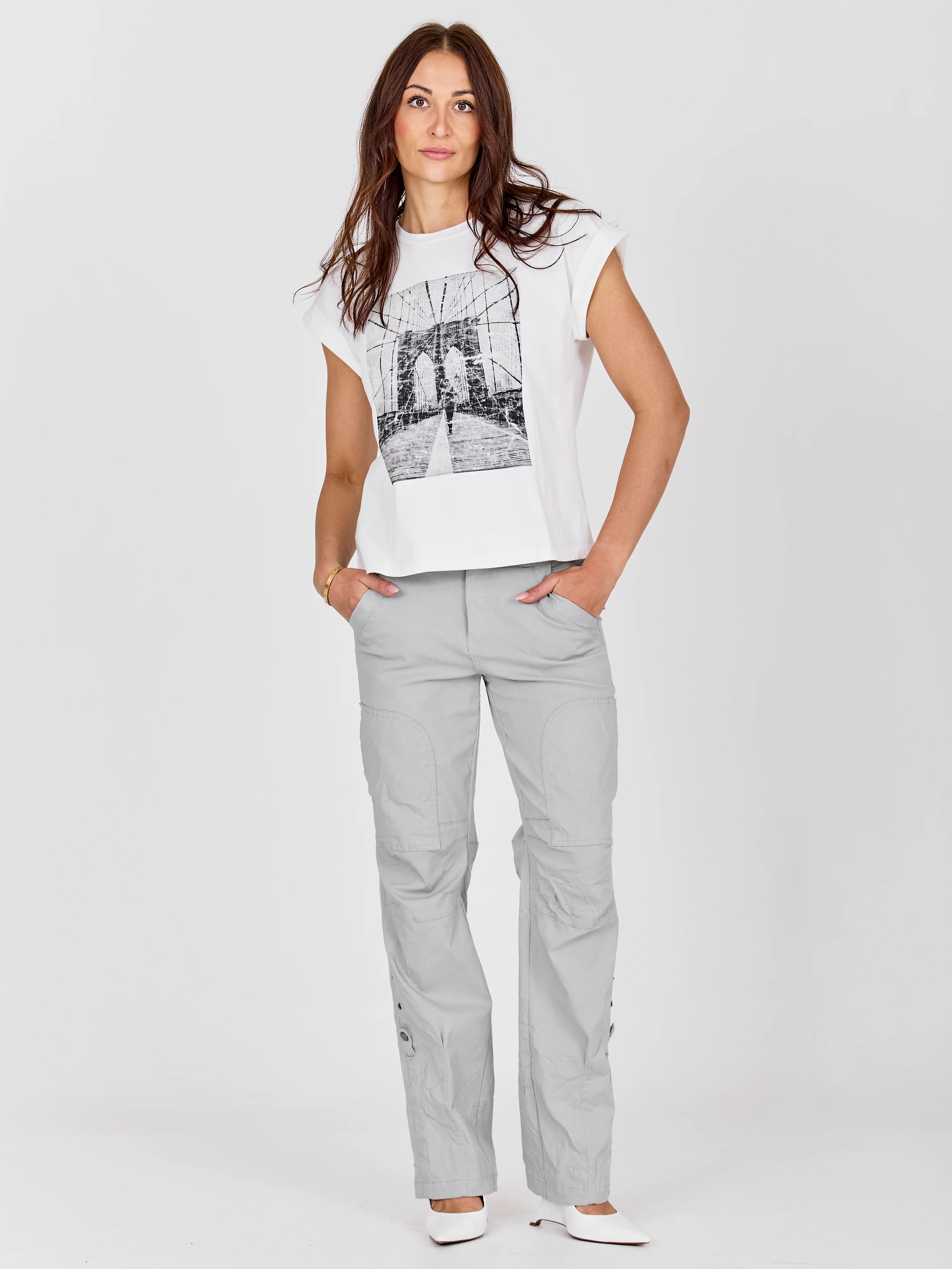 CATHLIN Tee - Creme - Image 3