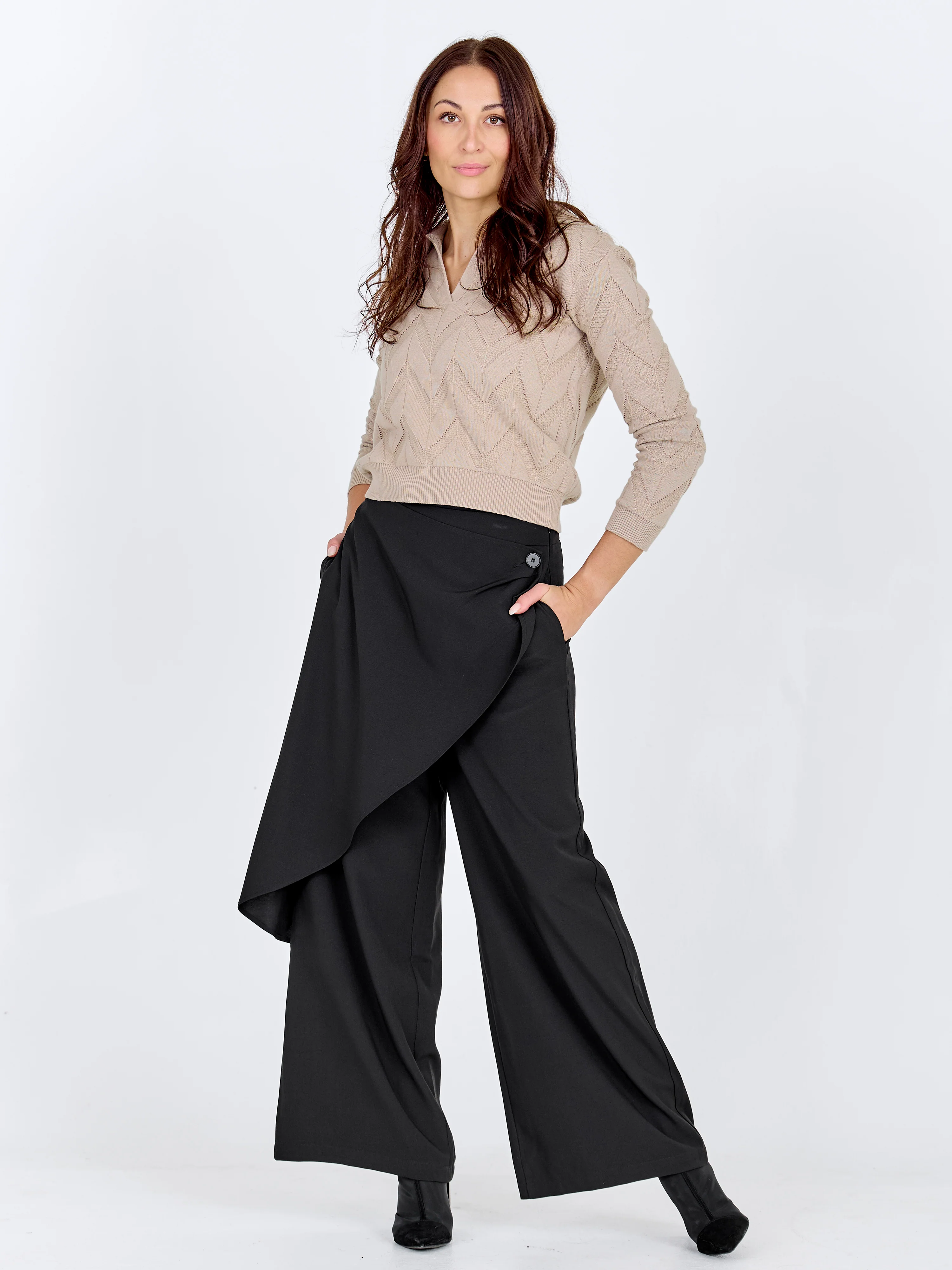 CAROLINE v-neck knit - Seasand - Image 4