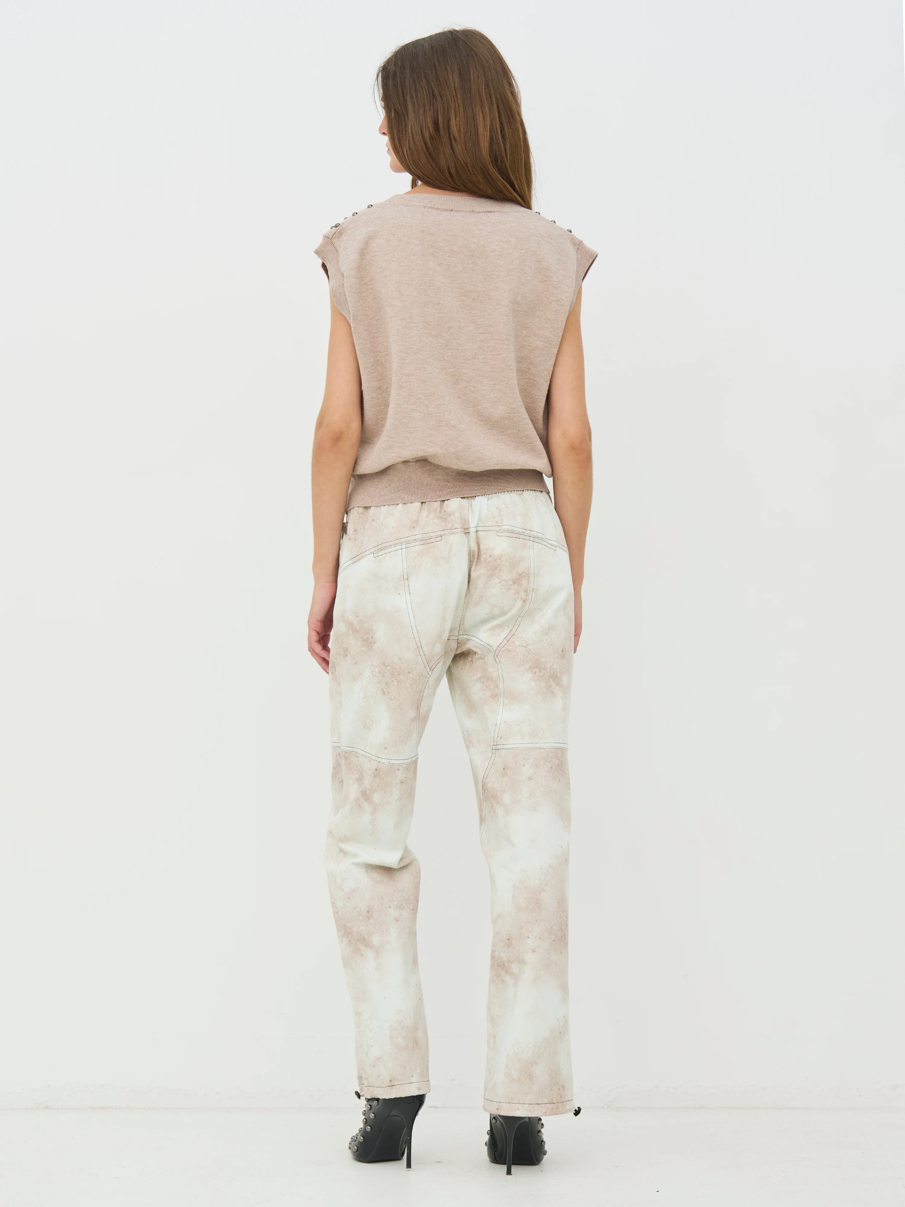 CHARLIE Vest knit - Seasand mix - Image 5