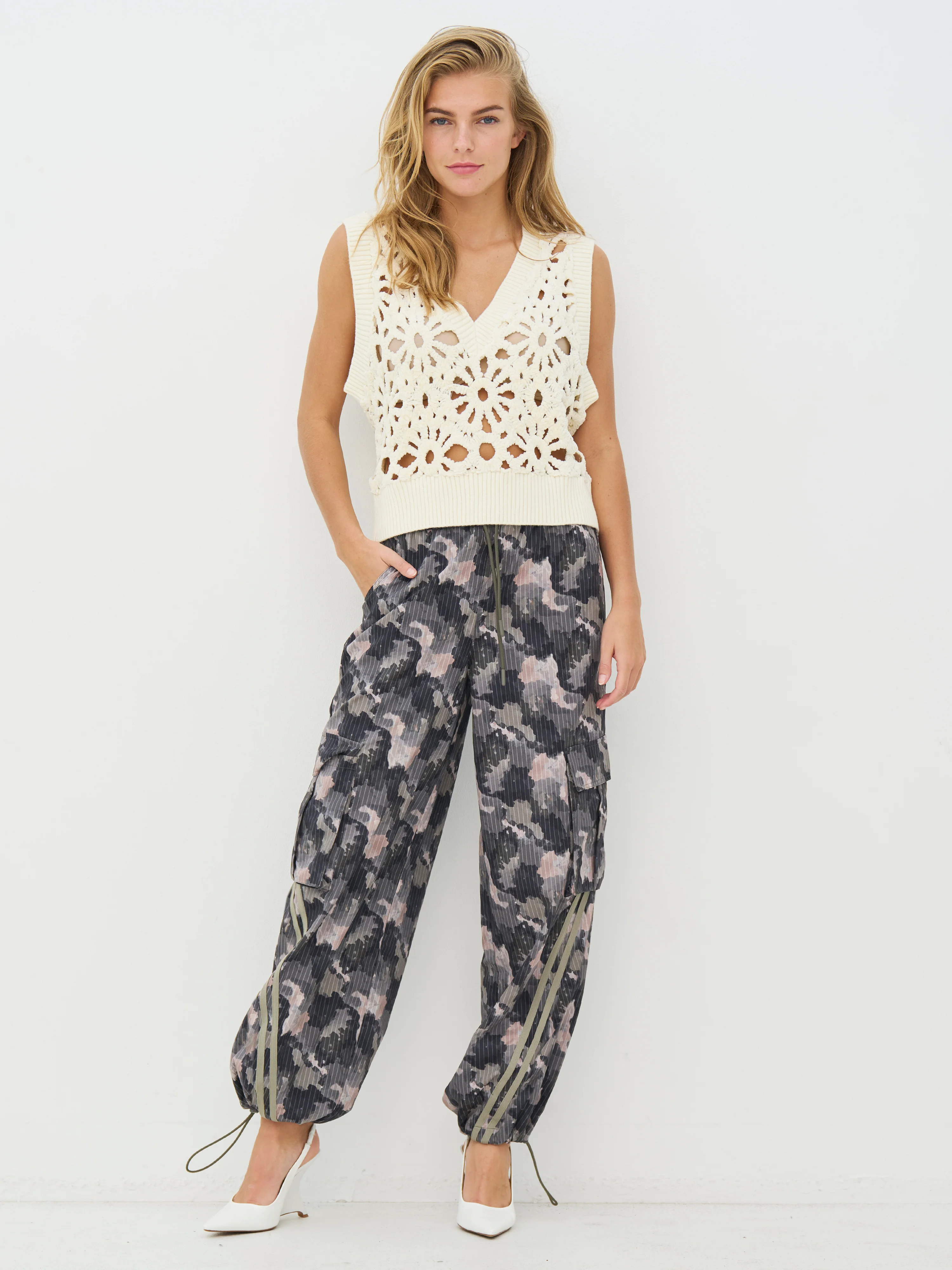 CELESTE Vest knit - Creme - Image 3