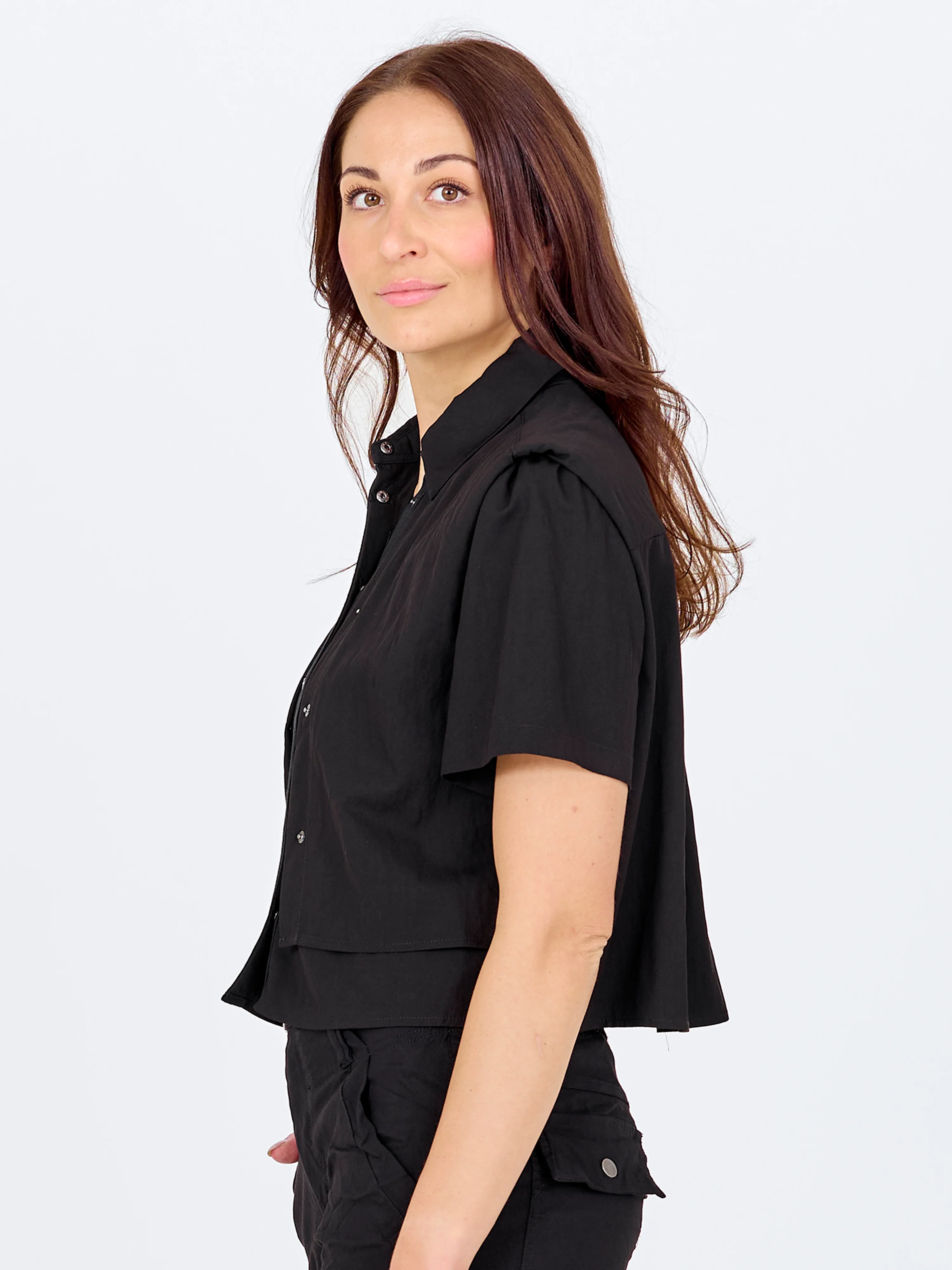 CANSU Bolero jacket - Black - Image 4