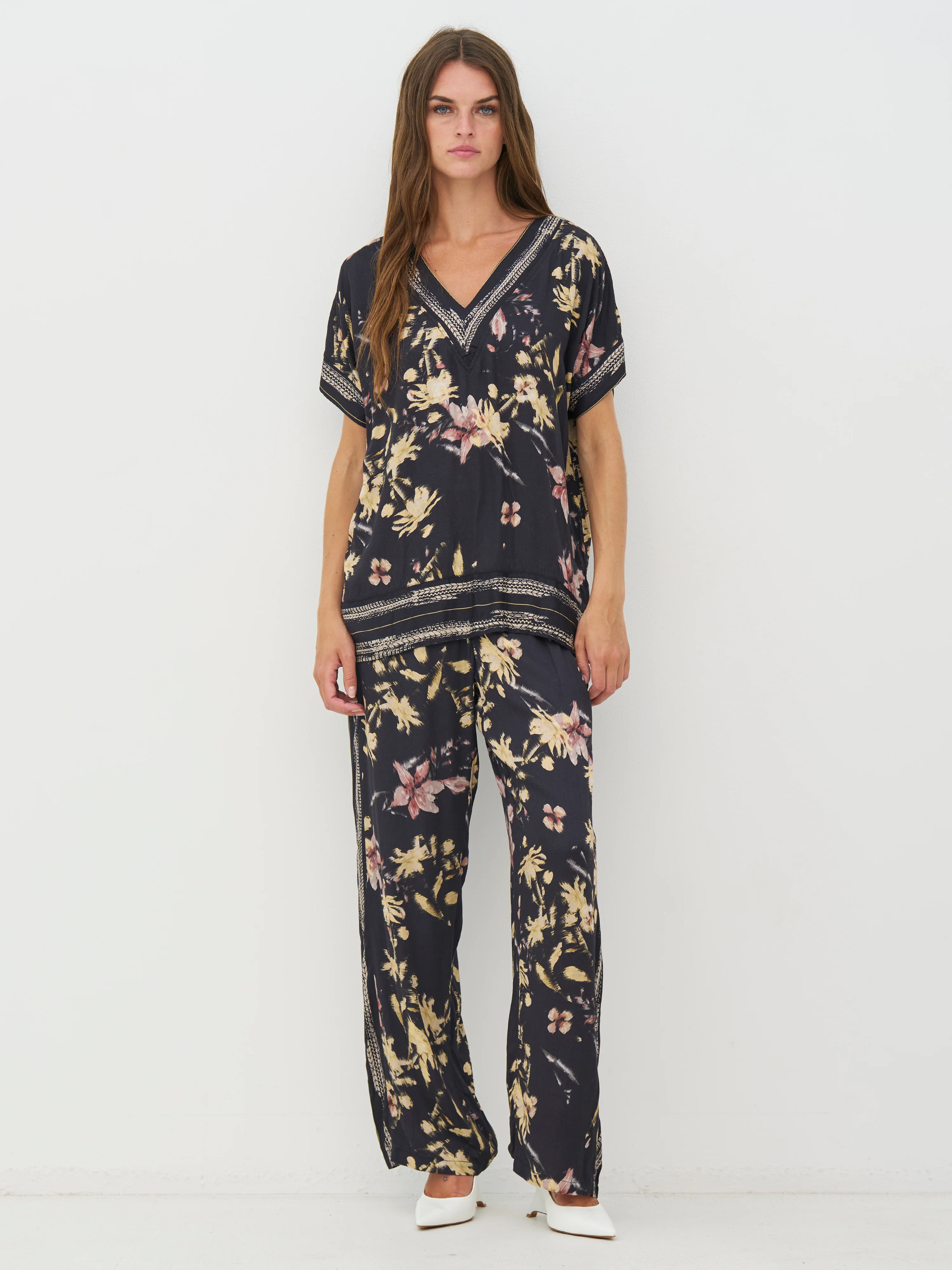 CARA Trousers - Black mix - Image 3