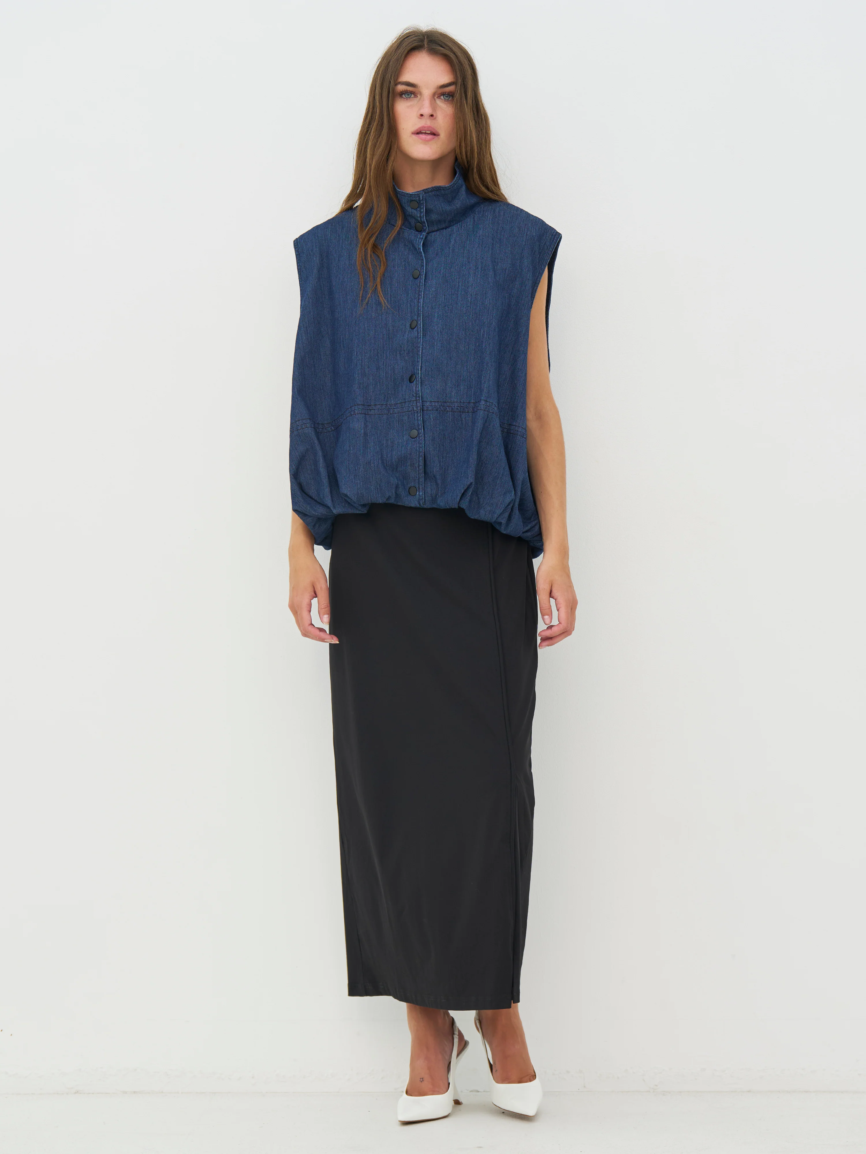 CECIL Vest - Denim blue - Image 3