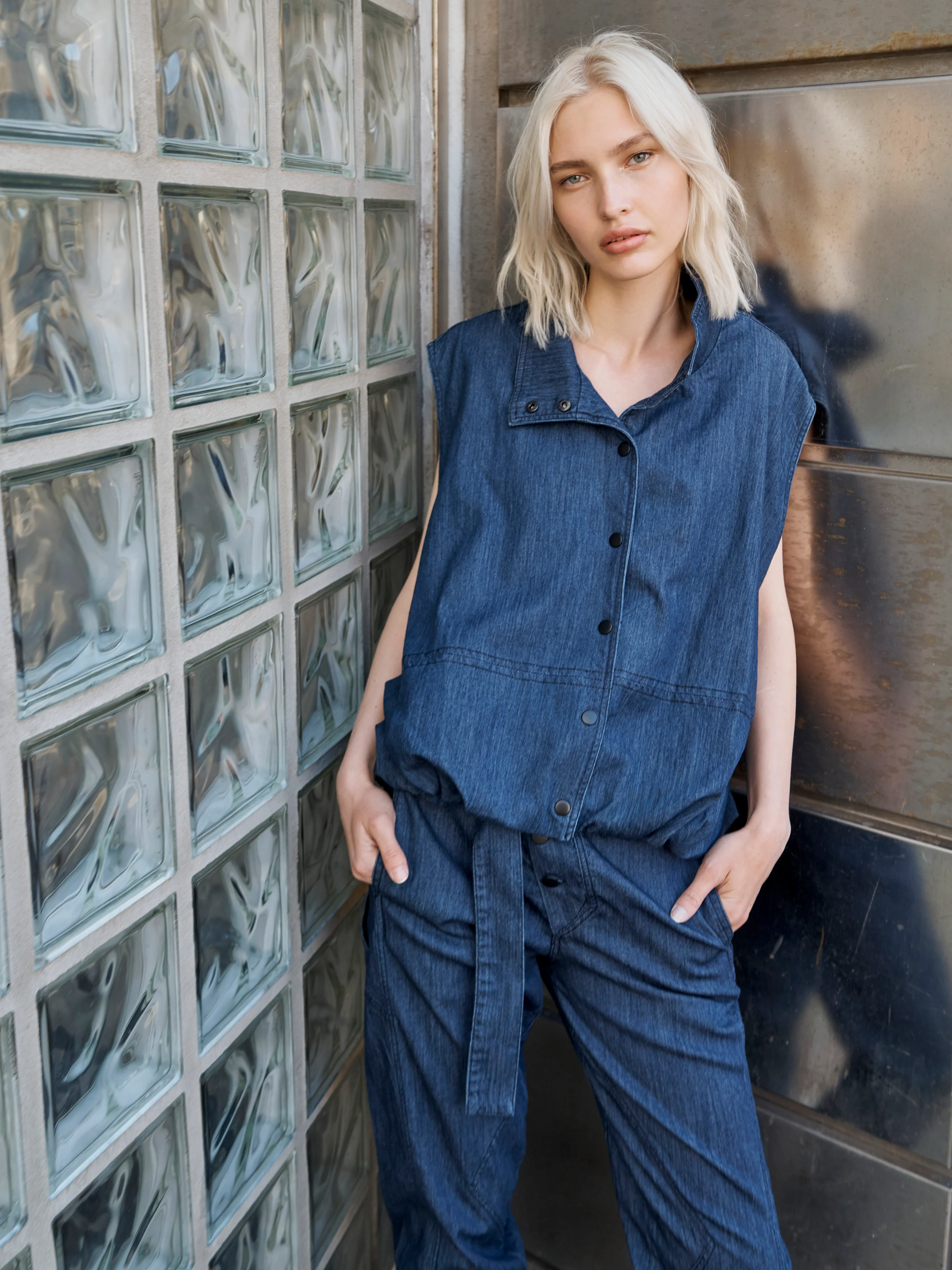 CECIL Vest - Denim blue - Image 7
