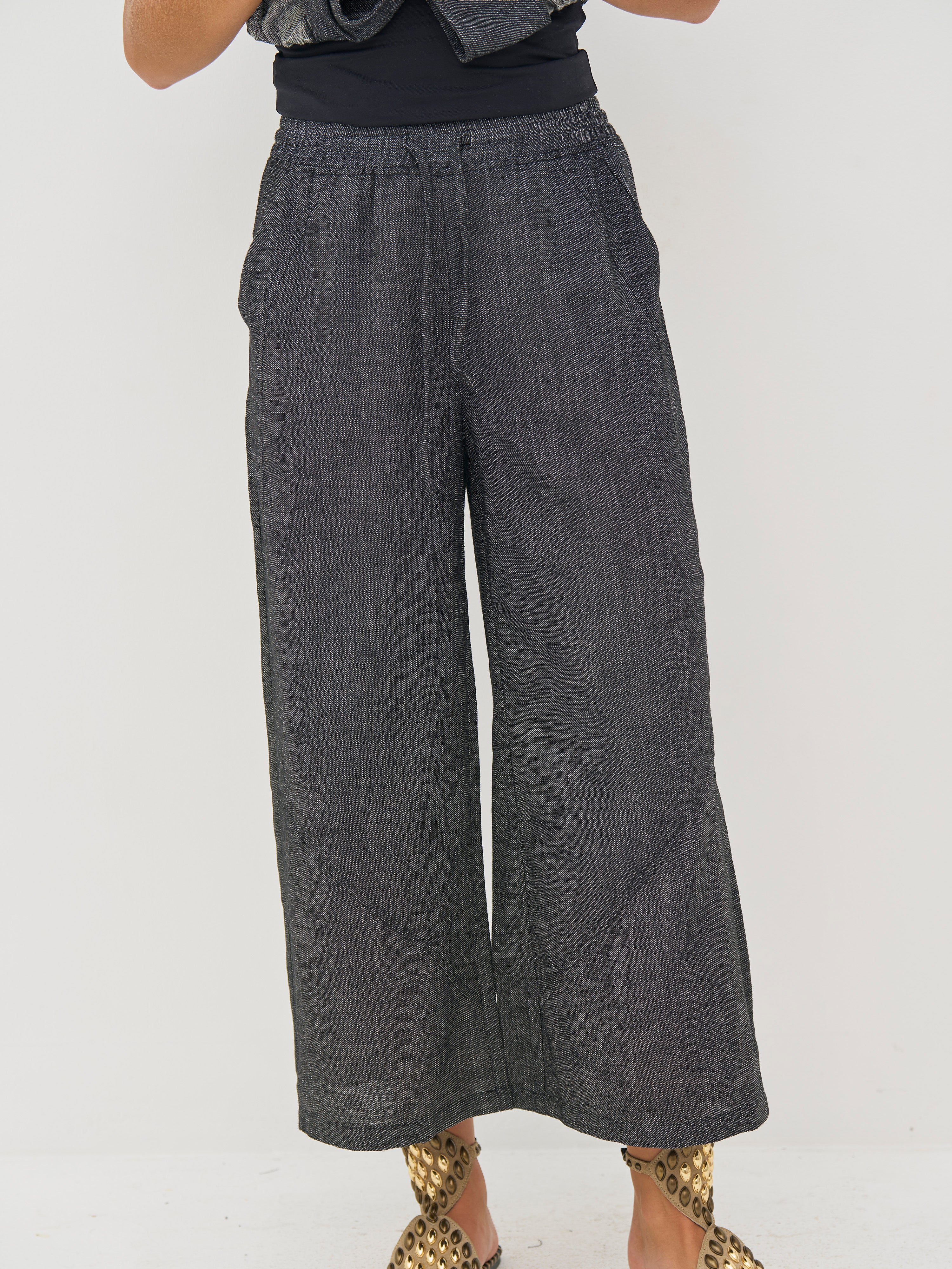 DAVIA Culotte Trousers - Black mix - Image 5