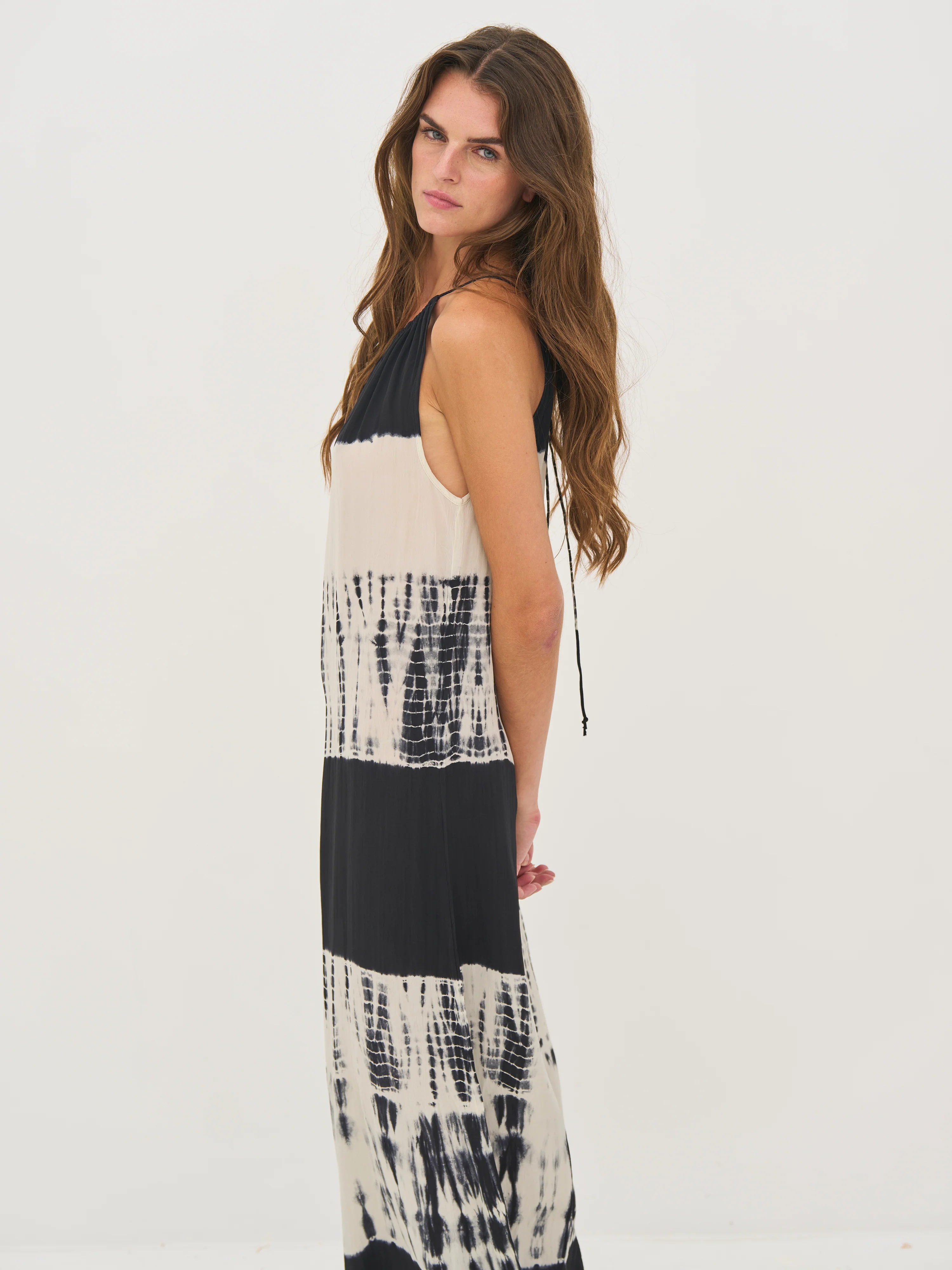DANA Long Party Dress - Black mix - Image 4