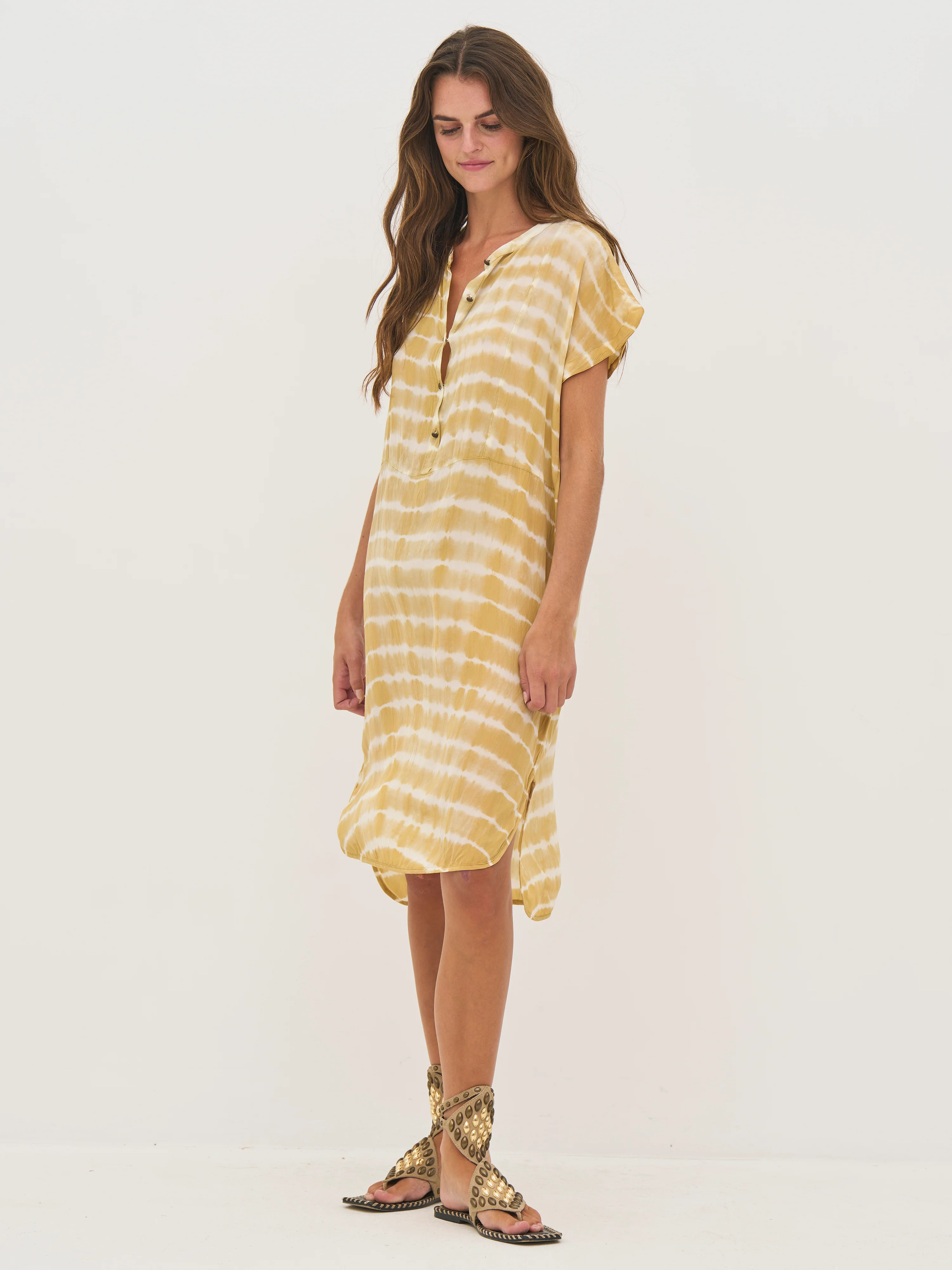 DANA Tunic Dress - Yellow - Image 4