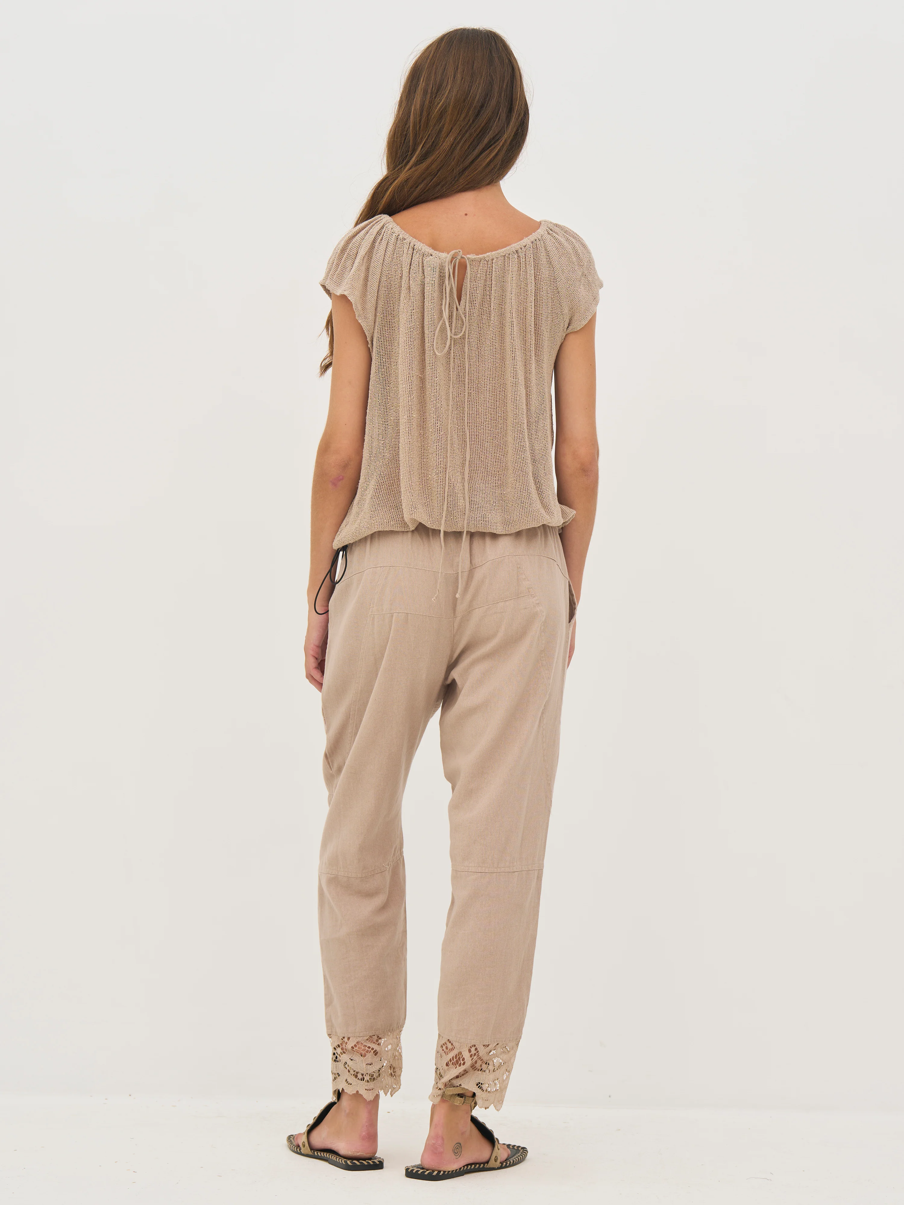 DEWI Lace Trousers - Seasand - Image 6