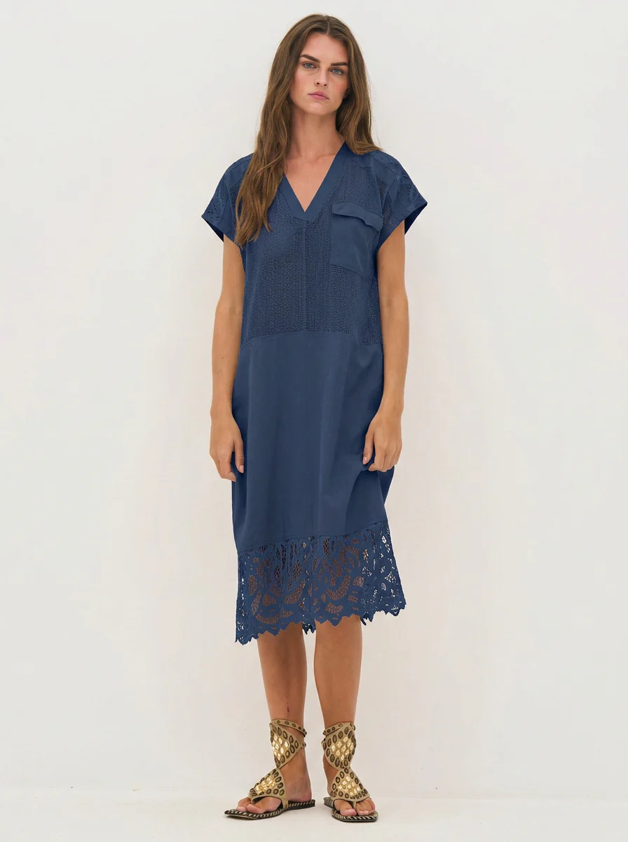 DEWI Dress - Navy - Image 3