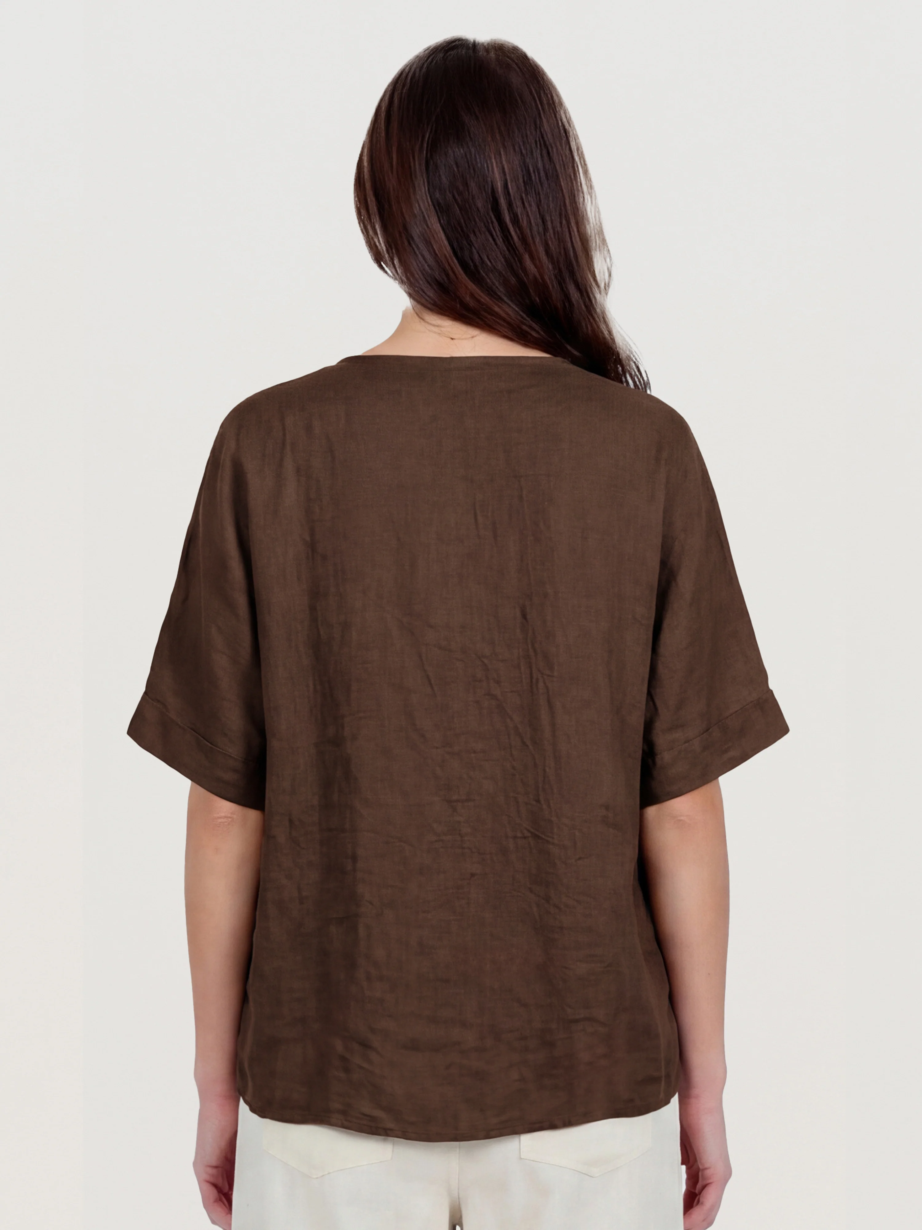 DORIS Blouse - Brown - Image 5